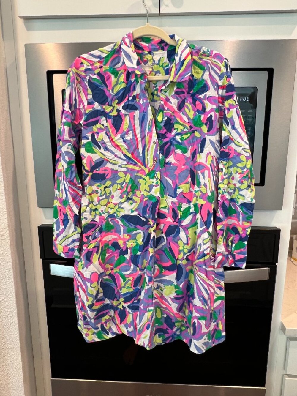 Lilly Pulitzer Elsa Tunic - Multicolor Tropical Print - Size Small